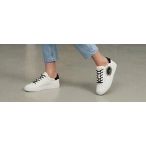 Kurt Geiger London Laney Embellished Eye Leather Sneakers sz 36 EU / 6 US